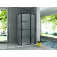 Aloni Eckdusche CR56B-80120, BxT: 120x80 cm, 1-tlg., Aloni Duschkabine
