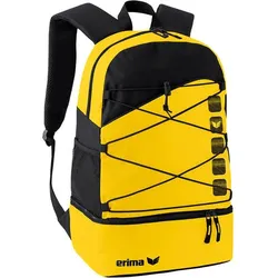 ERIMA Multifunktionsrucksack mit Bodenfach, Gelb/Schwarz, 1