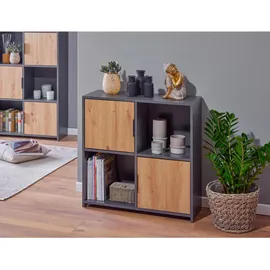 Interlink Pepeto Standregal 77 x 30 x 77 cm Grau