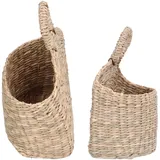 FOLOSAFENAR Geflochtener Hängekorb , Seegras Hängekorb Mehrzweck für Wohnzimmer , Schlafzimmer , Badezimmer , für Hausgartendekoration