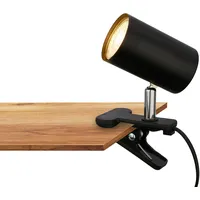 Briloner - Schreibtischlampe mit Kabelschalter, schwenkbar, Stecker, Leselampe, Klemmlampe,