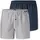 SCHIESSER Web-Boxershorts Blau/Weiß 3XL 2er Pack