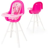 Bayer Design 63300AD Puppenhochstuhl mit integriertem Esstablett, rosa, Einhorn