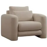 Weißer Polstersessel Moderner Wohnzimmer Einsitzer Edler Cocktailsessel