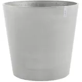 Ecopots Kunststoff-Topf Amsterdam mit Rollen, rund, Hellgrau