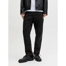 JACK & JONES "JPSTCLARK FINN PANTS SN", Herren, Gr. 36, Länge 32, schwarz, Web, Obermaterial: 97% Baumwolle, 3% Elasthan, unifarben, regular fit lang, Hosen 5-Pocket-Hose