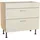 kochstation Kochfeldumbauschrank KS-Lucy 90 x 58,1 x 87 cm Beige
