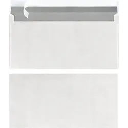 HERLITZ 10419307 Briefumschlag DL haftklebend weiß 25er Packung FSC Mix