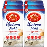 Goldpuder Weizenmehl Typ 405 2,5 kg, 4er Pack