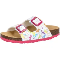 LICO Jungen Unisex Kinder Bioline Rocky Pantoletten, Weiss/Bunt, 30