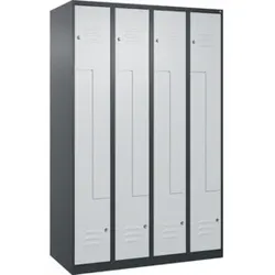 C+P Z-Spind Classic PLUS, 8 Fächer, 1850x1200x500mm, 7016/7035 Verschluss Zylinderschloss