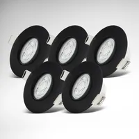B.K.Licht LED dimmbar, Spots, schwarz