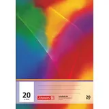Brunnen Schulheft A4, Lineatur 20, 16 Blatt, mehrfarbig