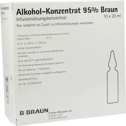 ALKOHOL 95% Infusionslösungskonzentrat 200 ml