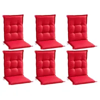 GO-DE Stuhlauflagen Mittellehner 6er Set REDSUN, Rot - Mittellehner