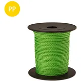 CONACORD Schnur Polypropylen Multifil Geflochten Ø 1,7 mm Länge 50 m Neongrün