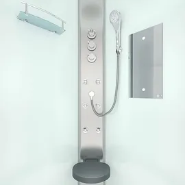 AcquaVapore Duschkabine Fertigdusche Dusche Komplettkabine D10-10M1 90x90 cm ohne 2K Scheiben Versiegelung