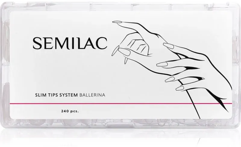 Semilac Slim Tips System künstliche Fingernägel Typ Ballerina 240 St.