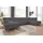 DOMO collection Wohnlandschaft DOMO COLLECTION "Aversa U-Form", schwarz (pepper), B:364cm H:83cm T:201cm, Luxus-Microfaser (100% Polyester);Struktur (100% Polyester);Struktur weich (100% Polyester), Sofas, Wohnlandschaft, wahlweise mit Bettfunktion, frei im Raum stellbar