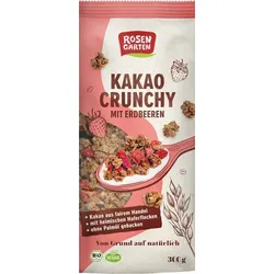 Rosengarten Kakao Crunchy Erdbeeren bio