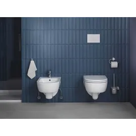 Duravit D-Code 37x54cm, mit Hahnloch, Überlauf, weiß