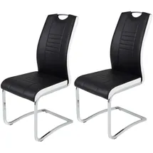 Hela Tische, 2er Set Schwingstuhl Tabea S schwarz 2er-Set