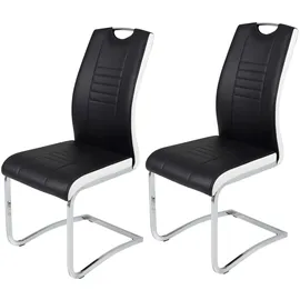 Hela Tische, 2er Set Schwingstuhl Tabea S schwarz 2er-Set