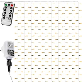 Voltronic Lichtervorhang LED 6x3 m warmweiß