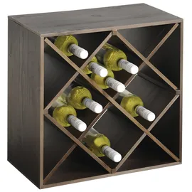 KESPER Weinflaschen-Regalsystem 50 x 50 x 25 cm Braun