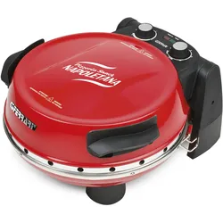 G3FERRARI Elektr. Pizzaofen G3 Ferrari Napoletana rot G1003202, bis 400 Grad inkl. 2-ten Stein zum Überbacken / Pizza, Fladen uvm. in 3 Minuten,1200 Watt