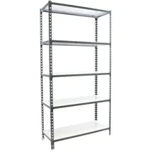 Proregal Schwerlastregal Big Metal Shark HxBxT 200 x 120 x 30 cm Fachlast 200 kg Anthrazit-Weiß