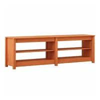 VidaXL Schuhbank Wachsbraun 160 x 36,5 x 50 cm