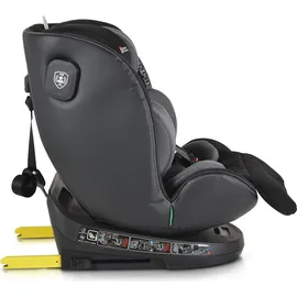 Cangaroo Kindersitz i-Size Castor (40-150cm) Gruppe 0/1/2/3 Isofix, Kopfschutz grau - Grau/Schwarz