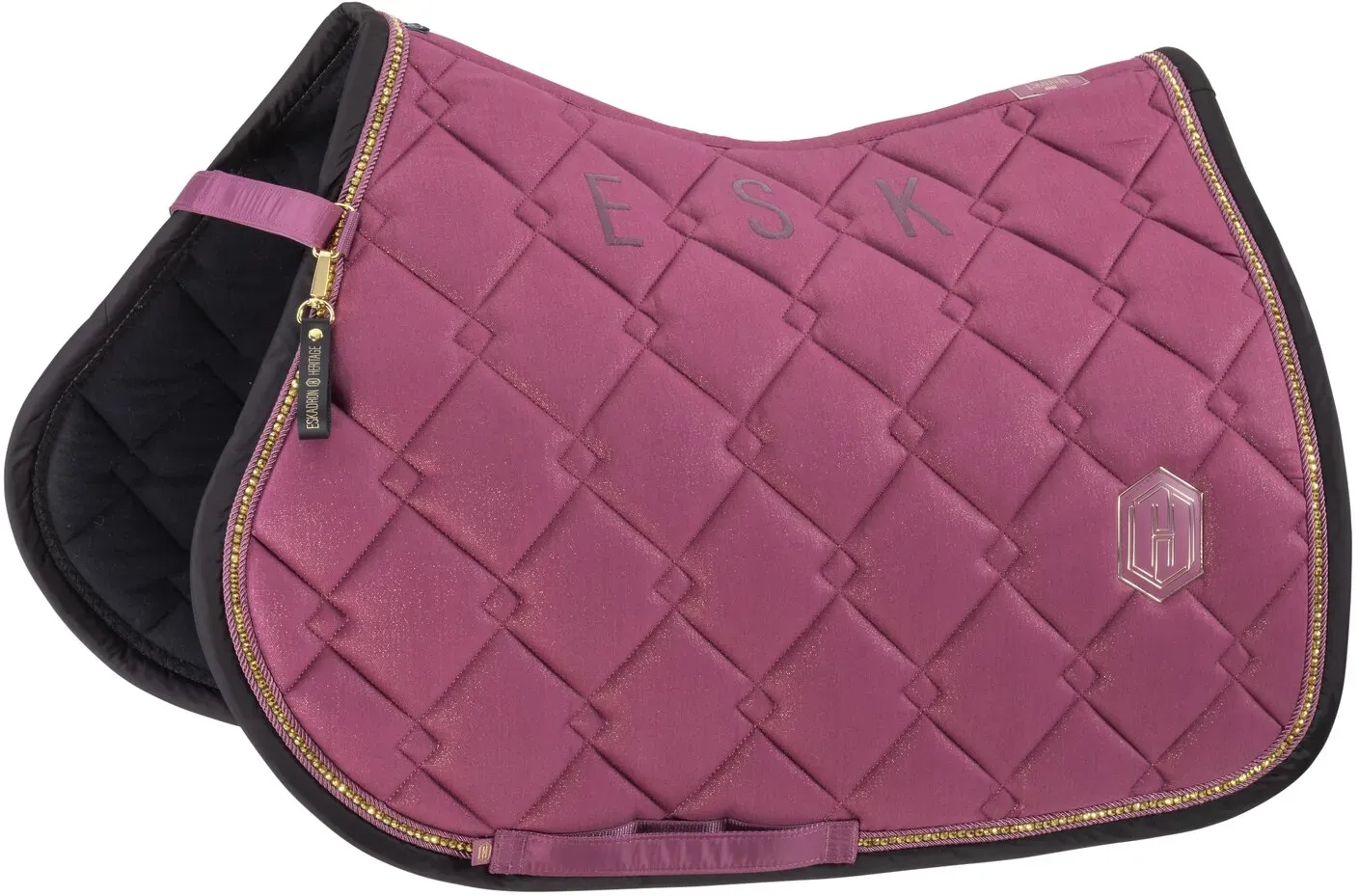 ESKADRON Heritage Schabracke Cotton Glitter wildberry Warmblut Vielseitigkeit