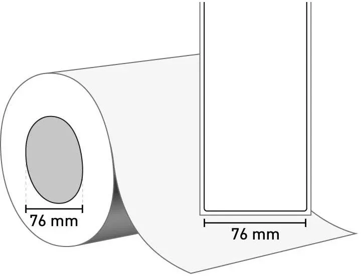 High Gloss Label OD (Inkjetpapier) weiß / permanent / endlos