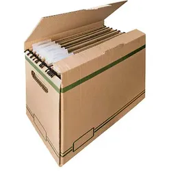 5 Cartonia Archivboxen braun 33,7 x 15,5 x 25,0 cm