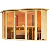 Karibu Innensauna Isra inkl. 9 kW Ofen + int. Steuerung