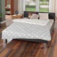 BestLivings Winter Wende Steppbett 135x200cm Silber,