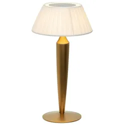 Zafferano -  Flaminia Zafferano Led Touch Wiederaufladbare Tischlampe - Klassisches Design Kabellos Gold