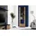 komodee Vitrine, Alessandria Schwarz/Wotan 60x192x42 cm,