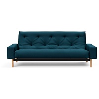 INNOVATION LIVING TM Schlafsofa MIMER hochwertige Schlaffunktion, aktuelles Design und extra Komfort, Taschenfederkernmatratze, Breite Liegefläche 140 cm blau