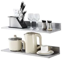 Vevor Gewürzregal Wandregal 2-teilig, Hängendes Küchenregal 762 x 218