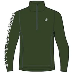 ASICS Herren T-Shirt KATAKANA WINTER 1/2 ZIP, SMOG GREEN, XL