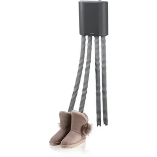 Melissa 16540011 Schuhtrockner elektrisch, Stiefelwärmer, Gummistiefel,Wanderschuhe,Skischuhe, Heizung mit Gebläse und Zeitschaltuhr für 2 Paar Schuhe/Handschuhe, schwarz