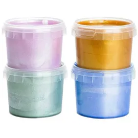 neogr�n Kristall-Fingerfarben 4 St. Rosa/Blau/Grün/Gold
