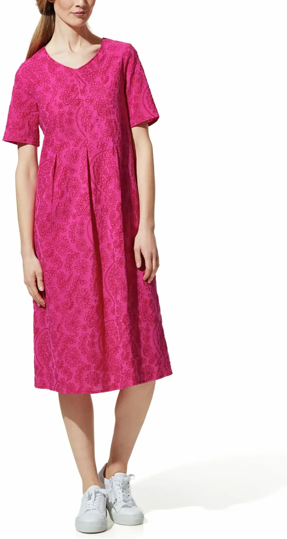 Walbusch Damen Jacquardkleid Pink