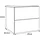 lookway Nachtschrank LINA LUX 45 x 41,8 x 38,5 cm Gold/Weiß