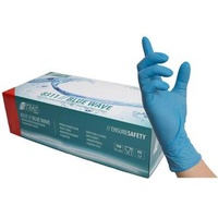 NITRAS-MEDICAL Einmalhandschuhe Blue Wave Nitril, puderfrei, blau, 100 Stück, Größe XXL