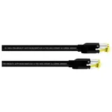 Cordial 15533 RJ45 Netzwerkkabel, Patchkabel CAT 5e S/UTP 0.5 m Schwarz PUR-Mantel 1 St.
