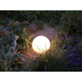 Trio Solar Außenleuchte Kunststoff Ø 20 cm inkl. 0,5 W LED Farbwechsler weiß